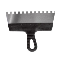 Шпатель зубчатый 350×8 мм с пластиковой ручкой, "MAXIMUM" MX 11724-1